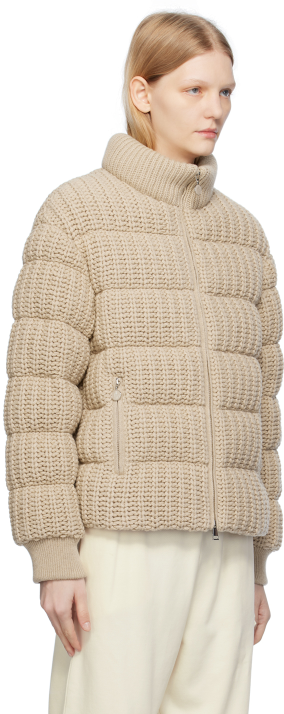Moncler Leiothrix Cashmere-blend Down Jacket In 210 Pink