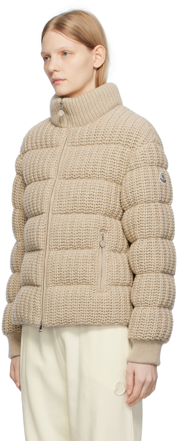 Moncler Leiothrix Cashmere-blend Down Jacket In 210 Pink