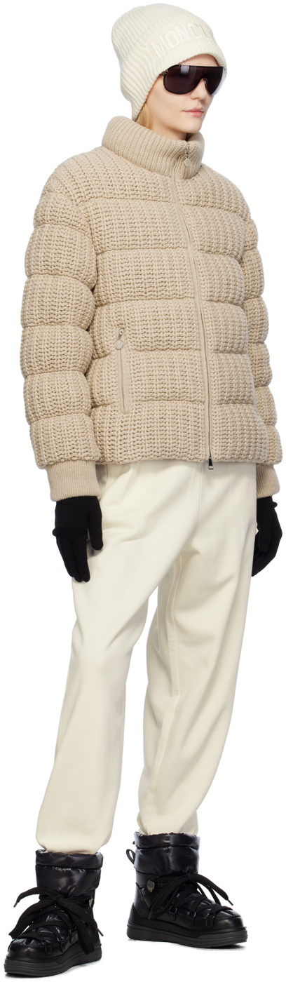 Moncler Leiothrix Cashmere-blend Down Jacket In 210 Pink