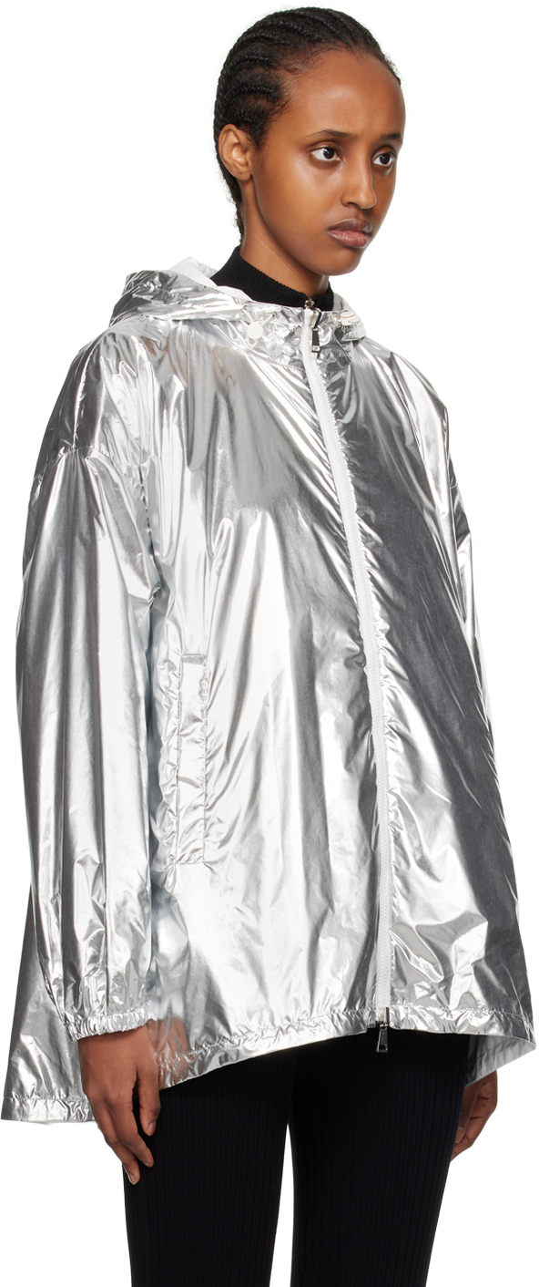 Shop Moncler Silver Jubba Reversible Jacket In M93 Silver