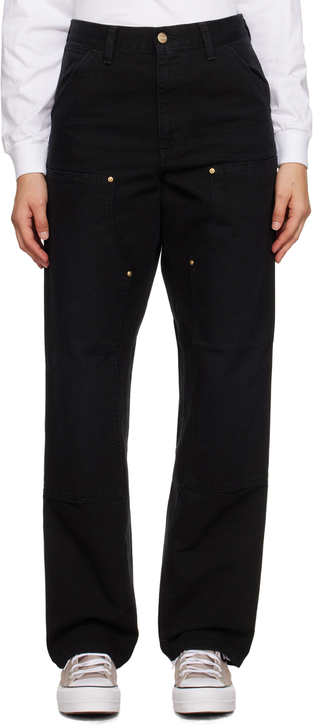 Black Double Knee Trousers