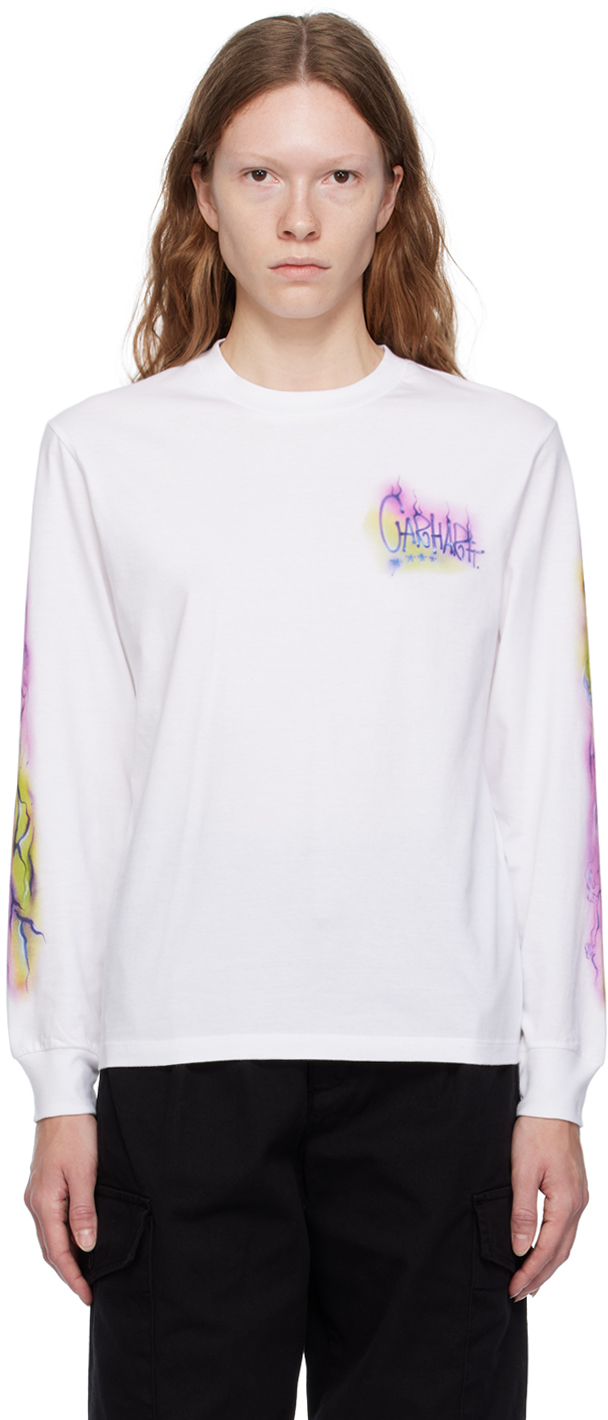 Carhartt Long-sleeve Cotton T-shit In White