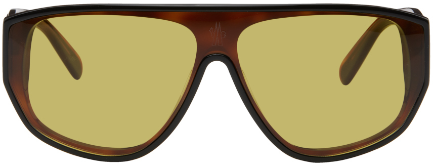 Moncler Tortoiseshell Tronn Sunglasses