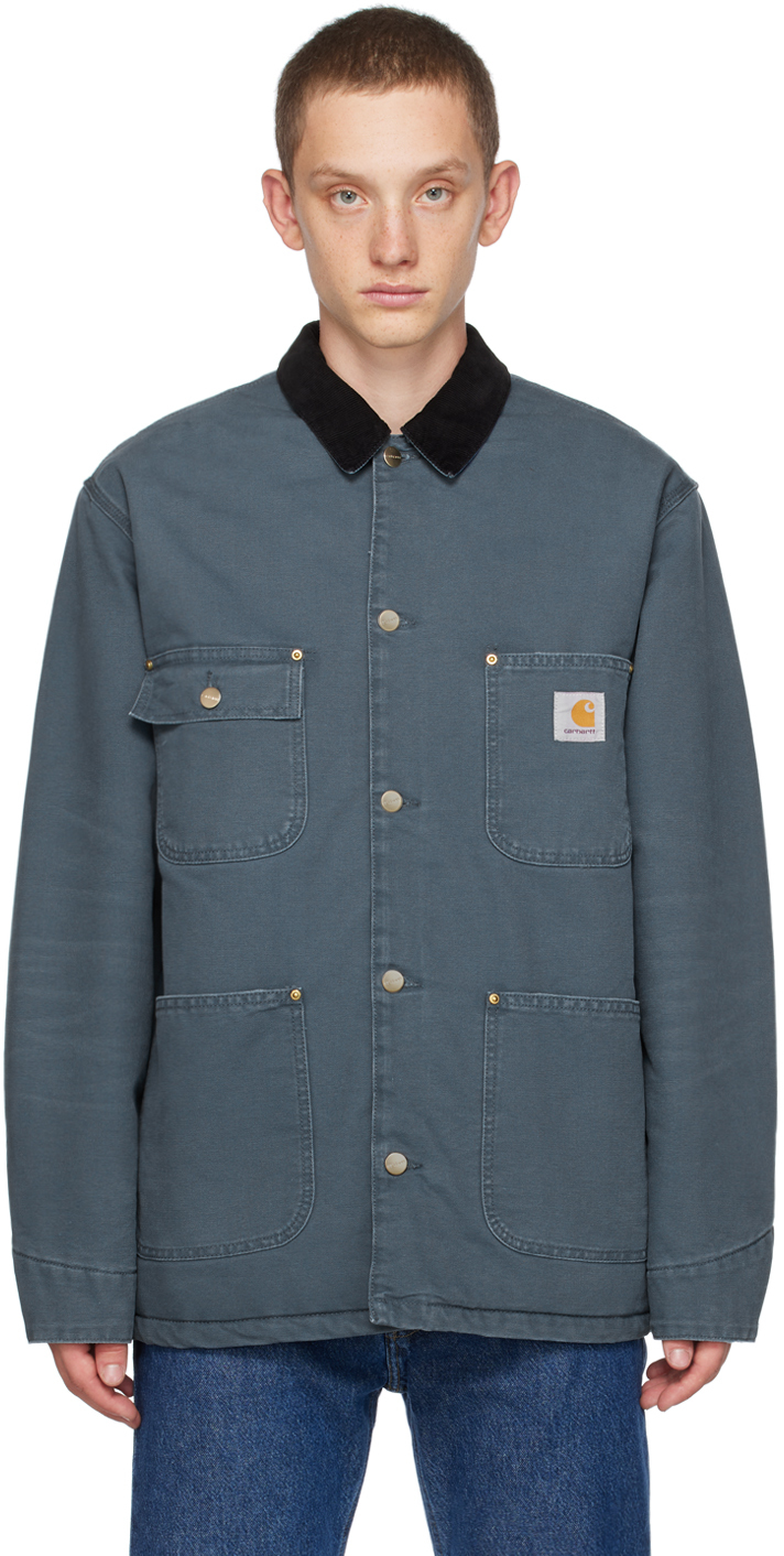 Blue OG Jacket by Carhartt Work In Progress on Sale
