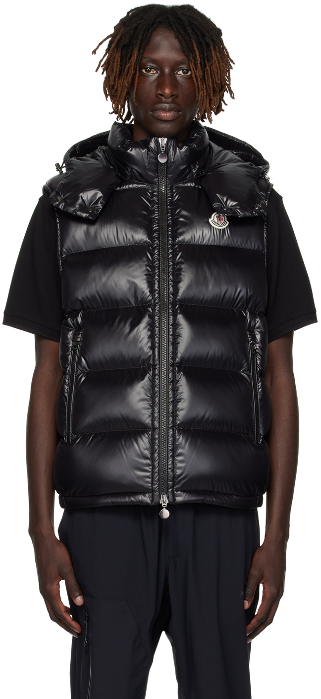 Shop Moncler Black Bormes Down Vest In 999 Black