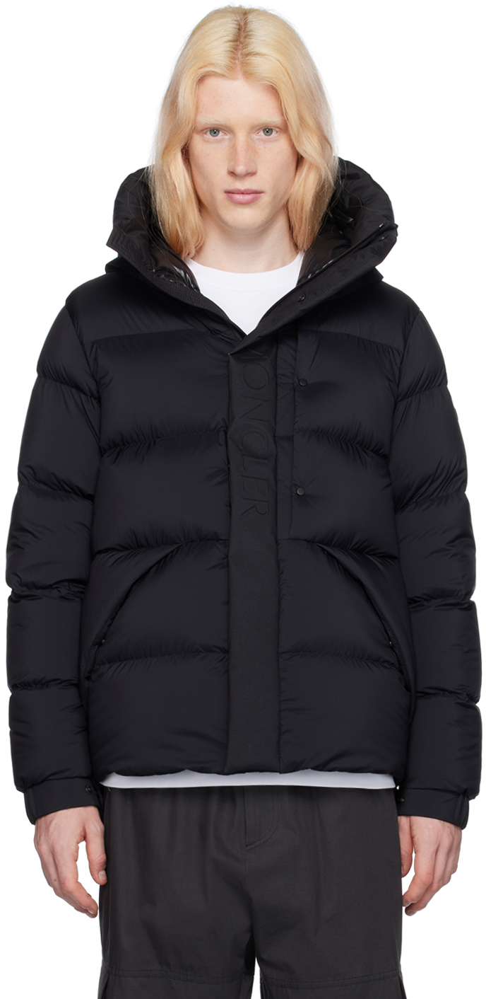 Moncler Black Madeira Down Jacket In 999 Black