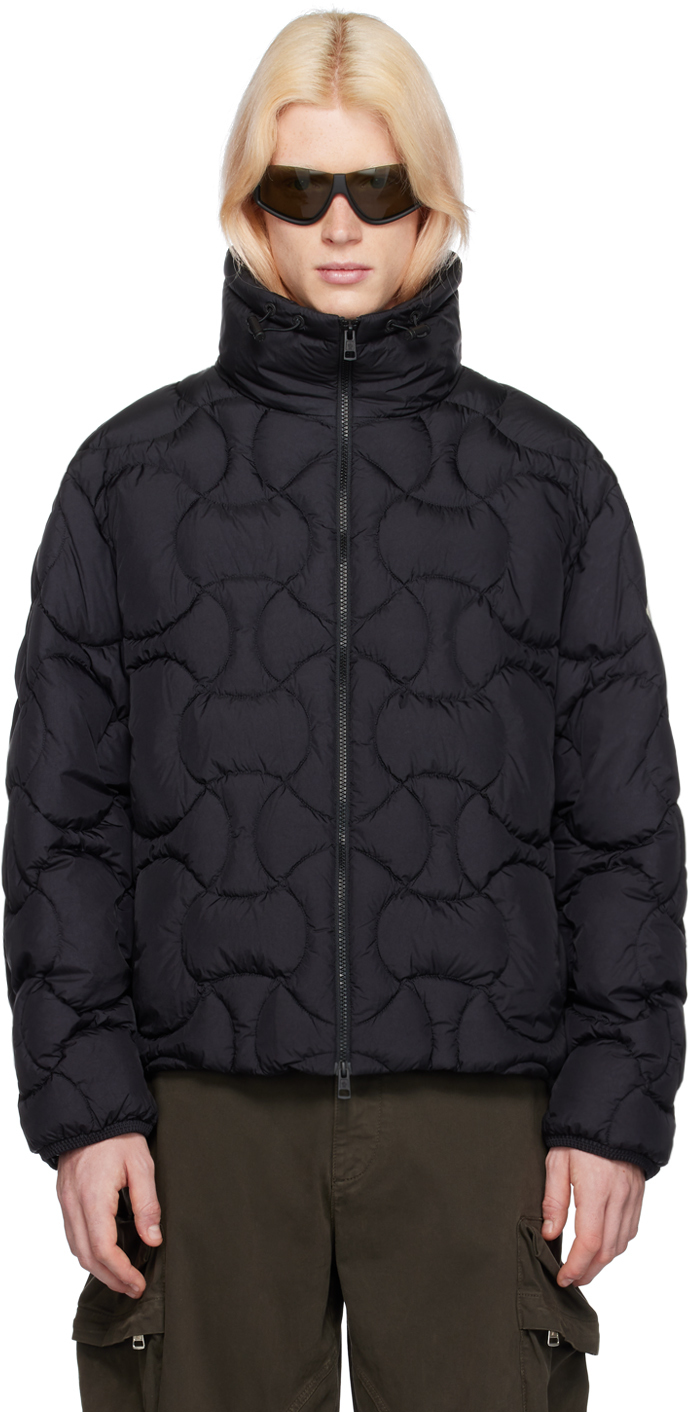 Shop Moncler Black Hatysa Down Jacket In 999 Black