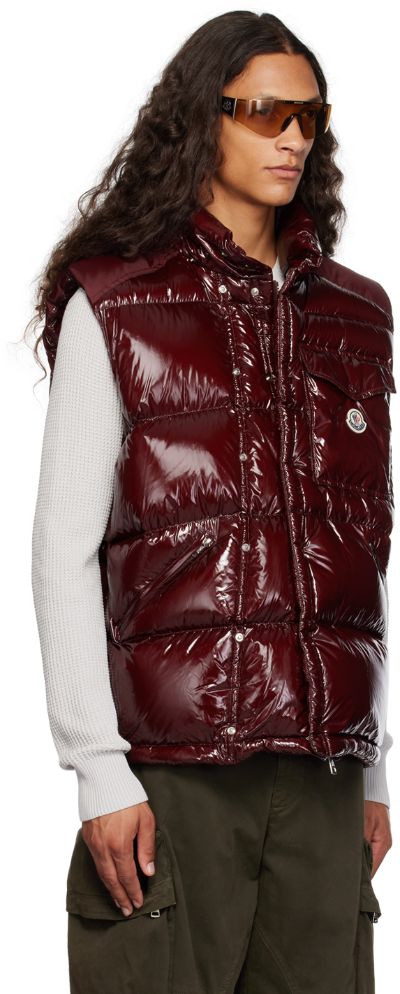 Moncler burgundy jacket hotsell