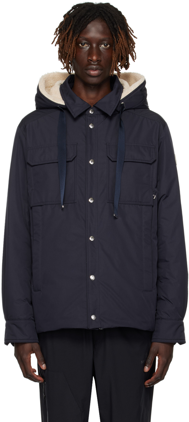 Moncler Navy Correze Jacket In 74s Blue