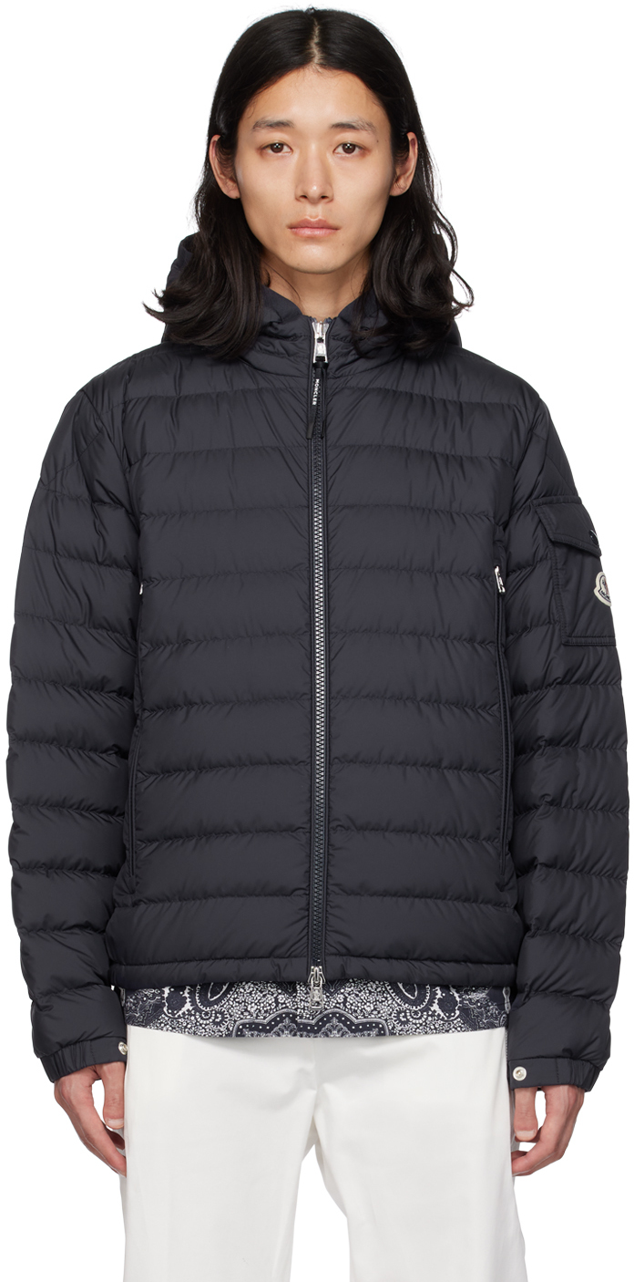 Moncler Navy Galion Down Jacket In 779 Navy