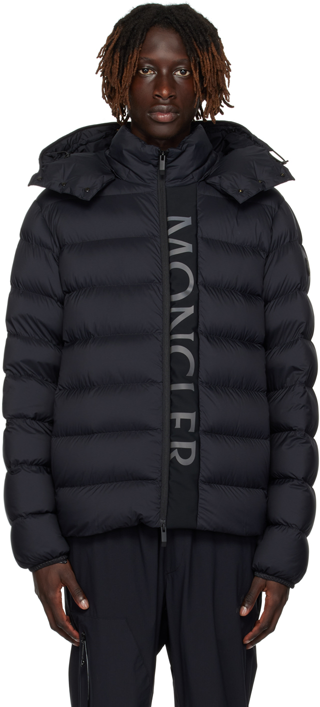 Moncler Ume Opaque Nylon Down Jacket In Black