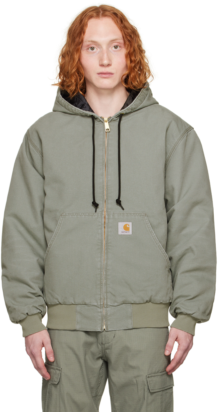 Khaki OG Active Jacket by Carhartt Work In Progress on Sale