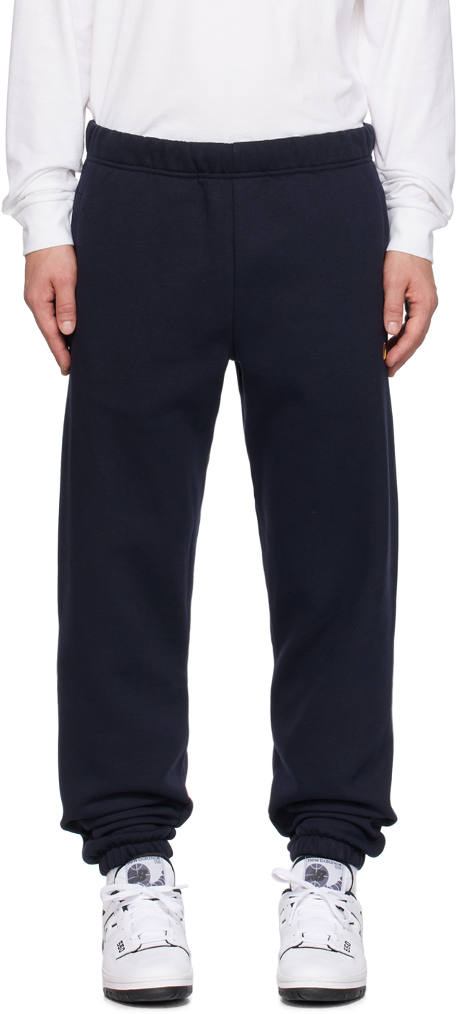 Carhartt Work In Progress: Pantalon de surv??tement Chase bleu marine | SSENSE France