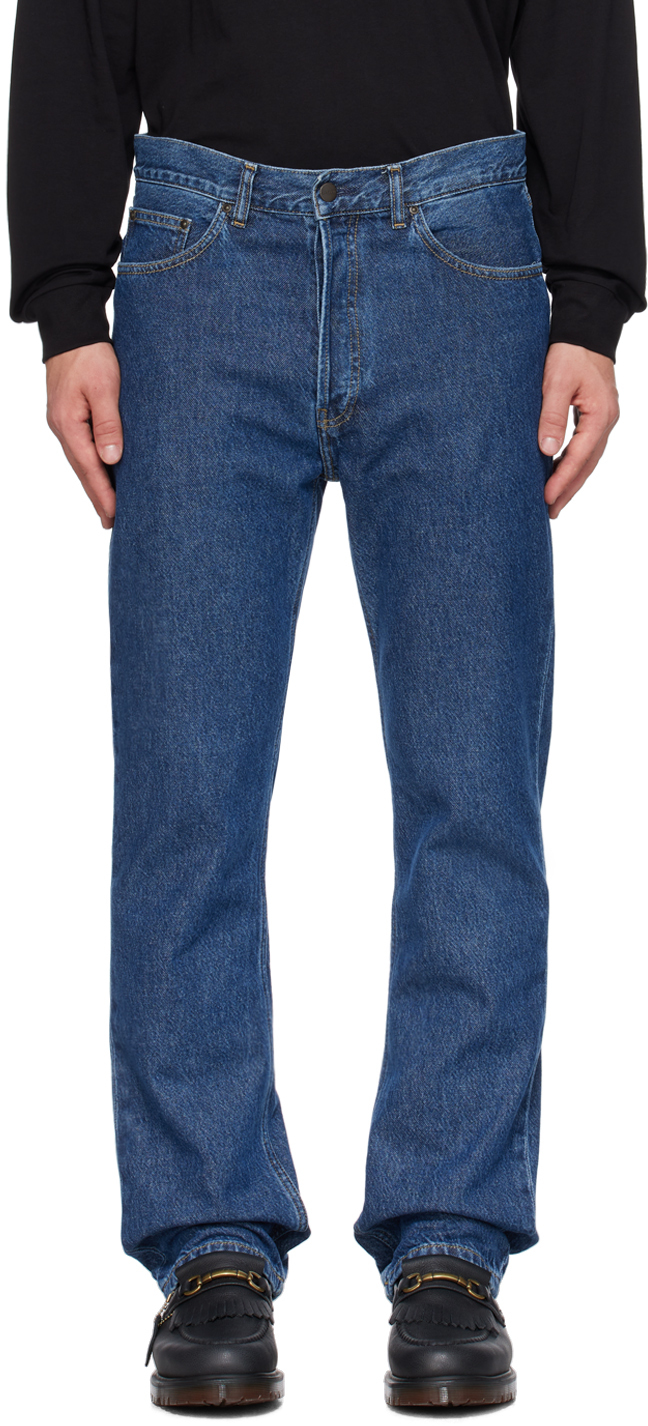 Carhartt Work In Progress: Blue Brandon Jeans | SSENSE Canada
