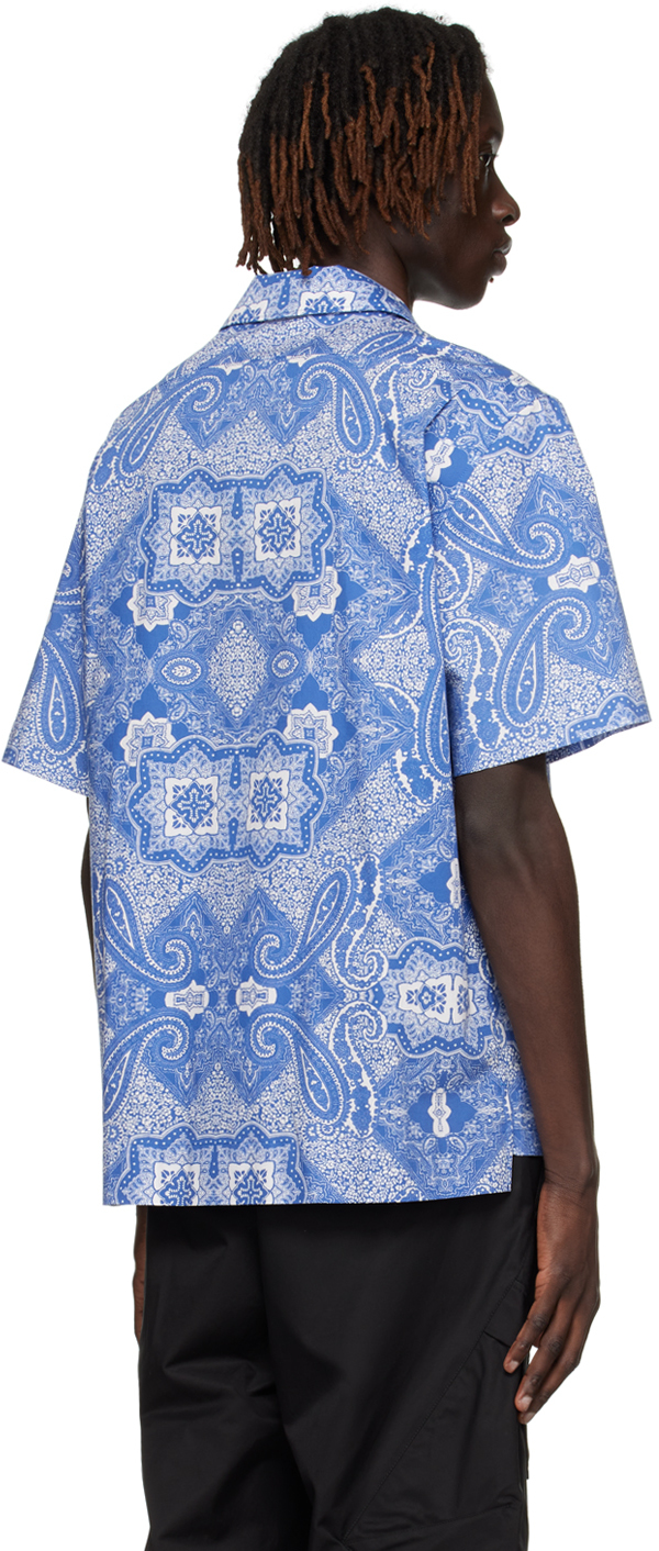 Moncler Blue Camicia Shirt In S70 Bluette