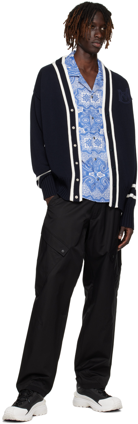 Moncler Blue Camicia Shirt In S70 Bluette