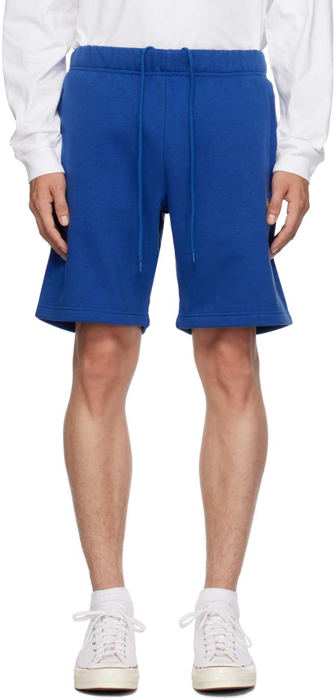 Blue Chase Shorts by Carhartt Work In Progress on Sale