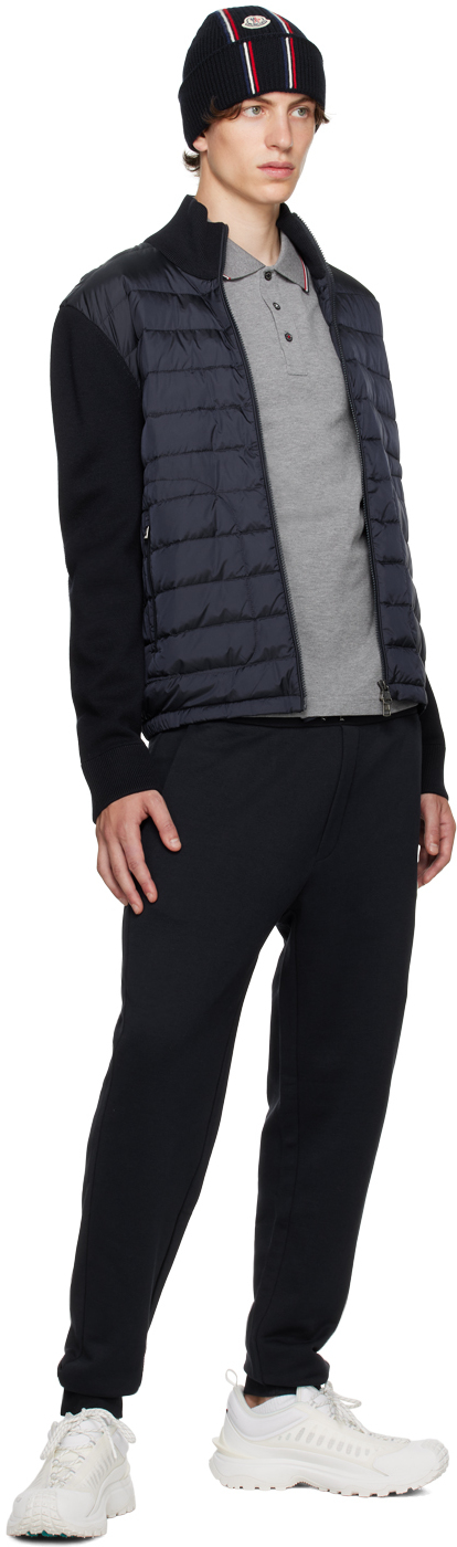 Moncler Padded Zip-up Cardigan Clothing In 777 Blue