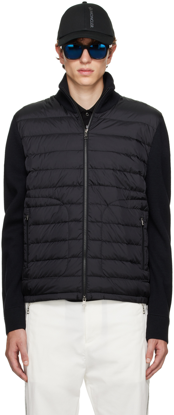 Shop Moncler Black Quilted Down Jacket In 999 Black