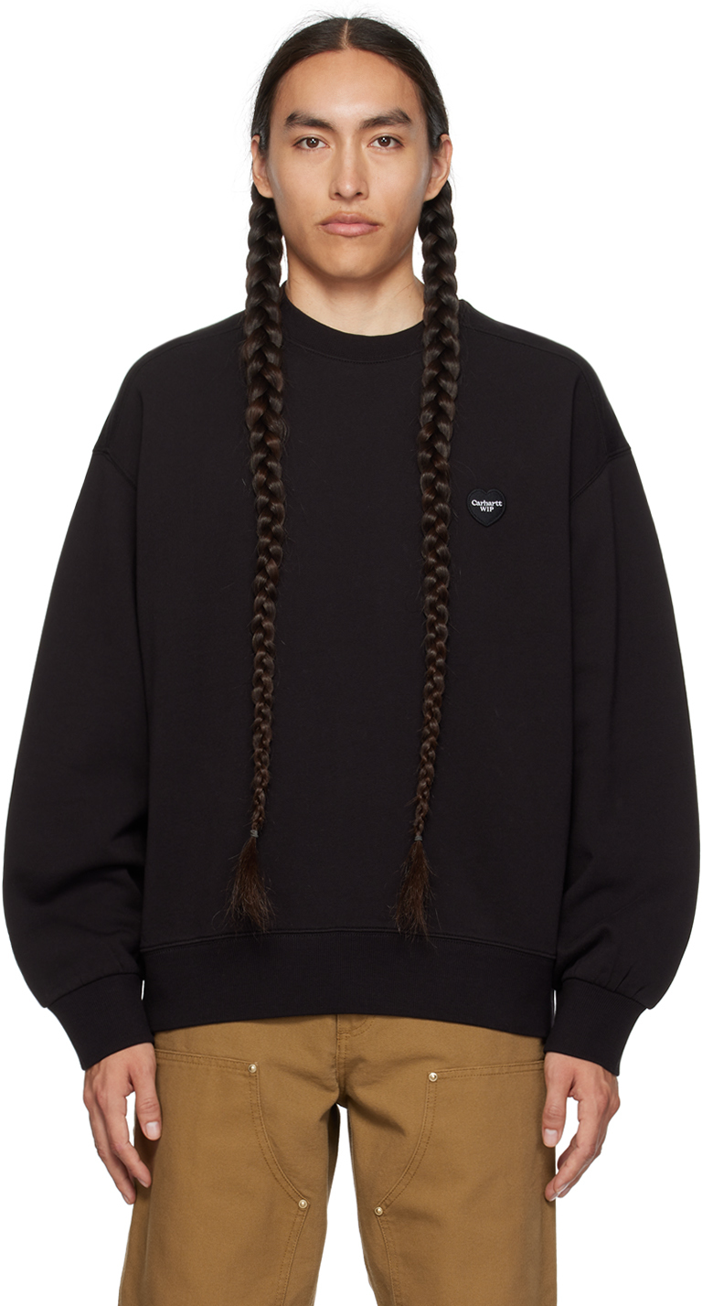 Carhartt Black Heart Sweatshirt In 89xx Black