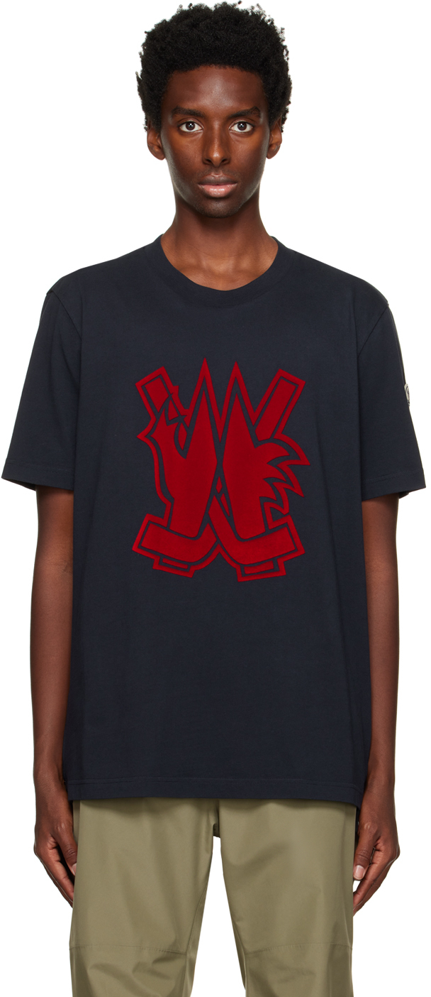 mens navy moncler t shirt