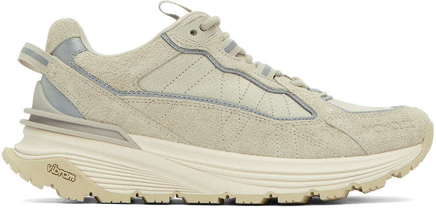 【MONCLER】LITE RUNNER SNEAKERS Moncler: Beige Lite Runner Sneakers | SSENSE