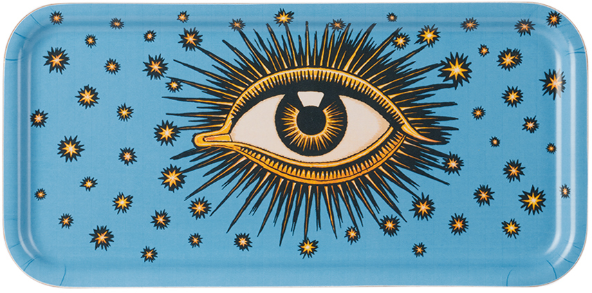 LES-OTTOMANS BLUE EYE TRAY