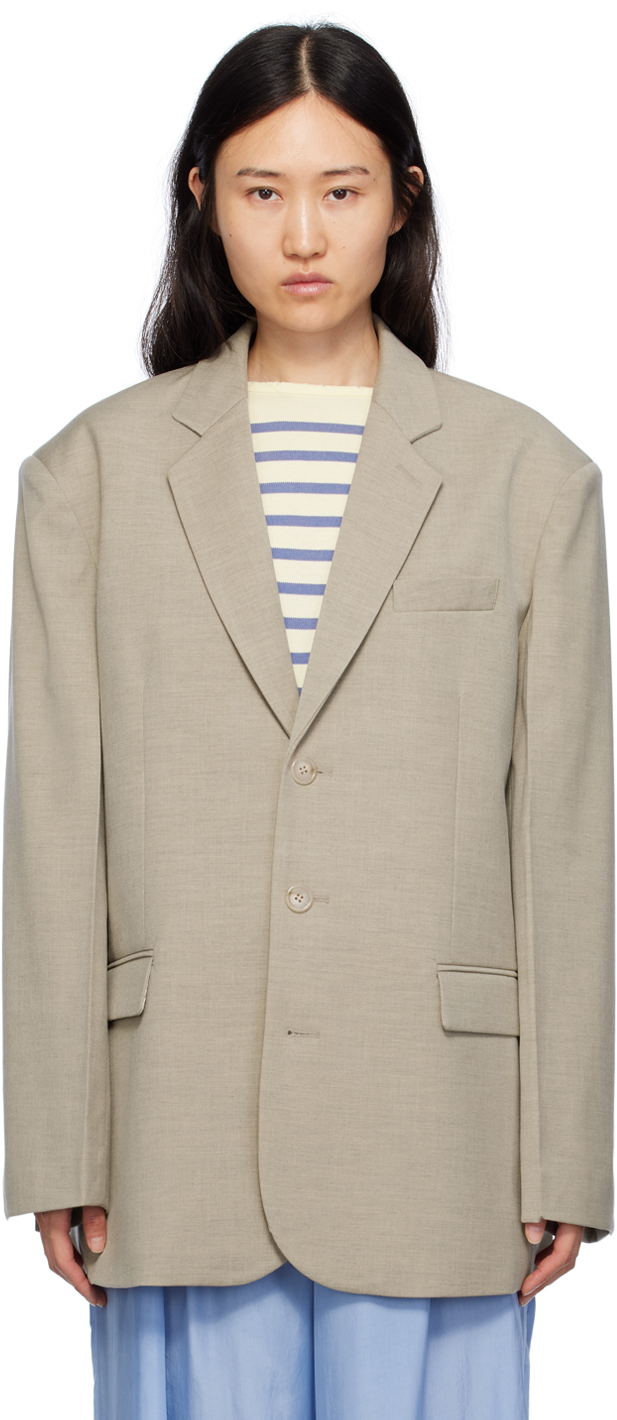 The Frankie Shop Taupe Gelso Blazer