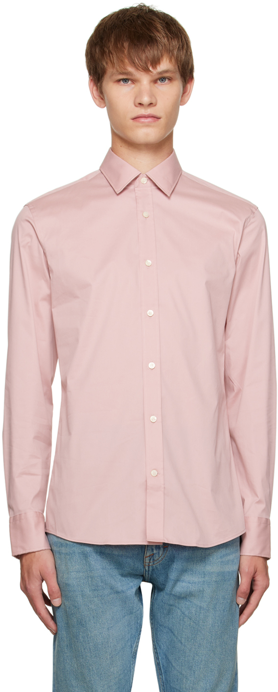 Tiger Of Sweden Pink Adley Shirt In 53s_pale Rose