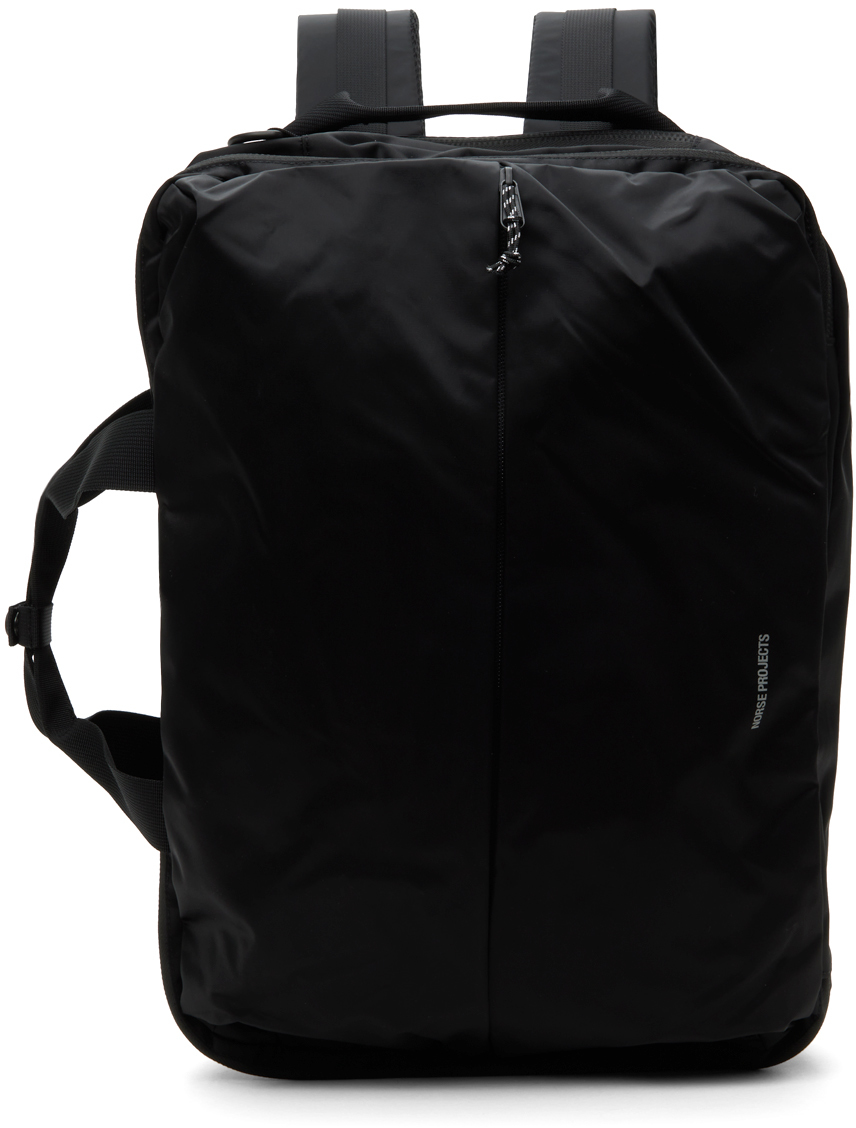 Norse Projects Black 3-way Backpack