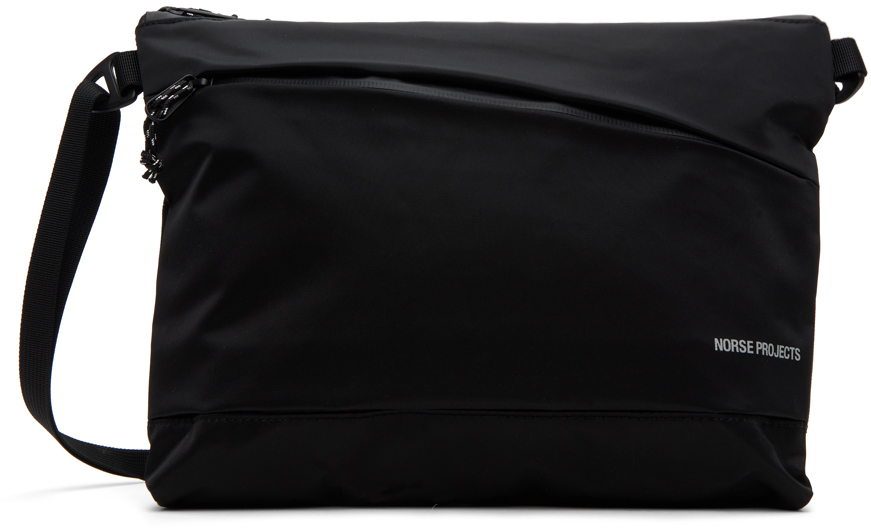 Norse Projects Black Recycled Nylon Bag