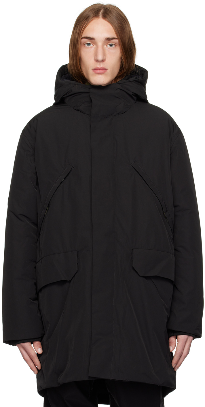Black Stavanger Coat by NORSE PROJECTS on Sale