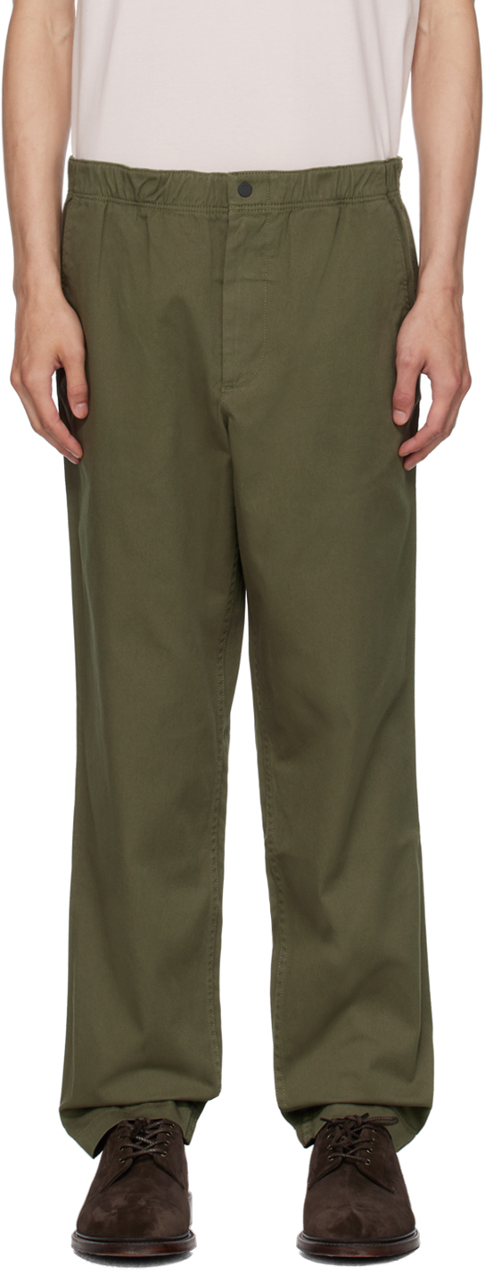 Norse Projects Green Ezra Trousers In Ivy Green