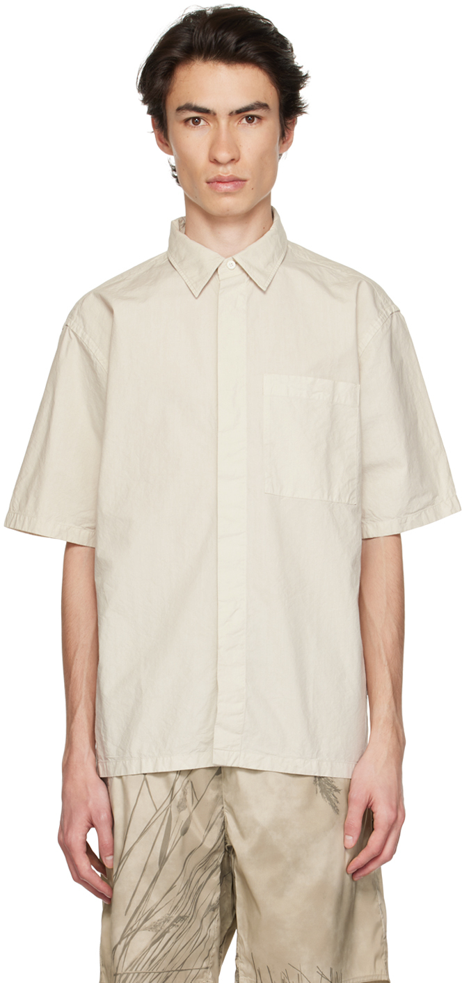 Norse Projects Off-white Ivan Shirt In Marble White