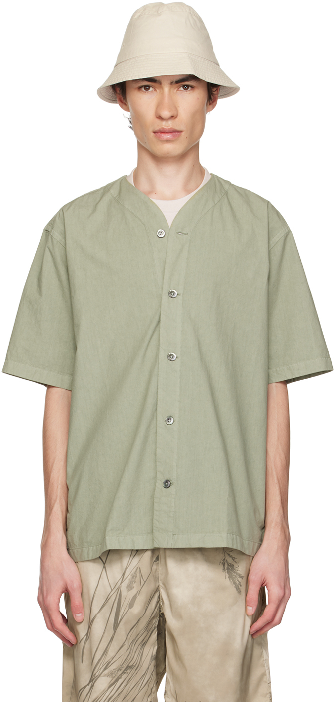 Norse Projects Green Erwin Shirt In Sunwashed Green
