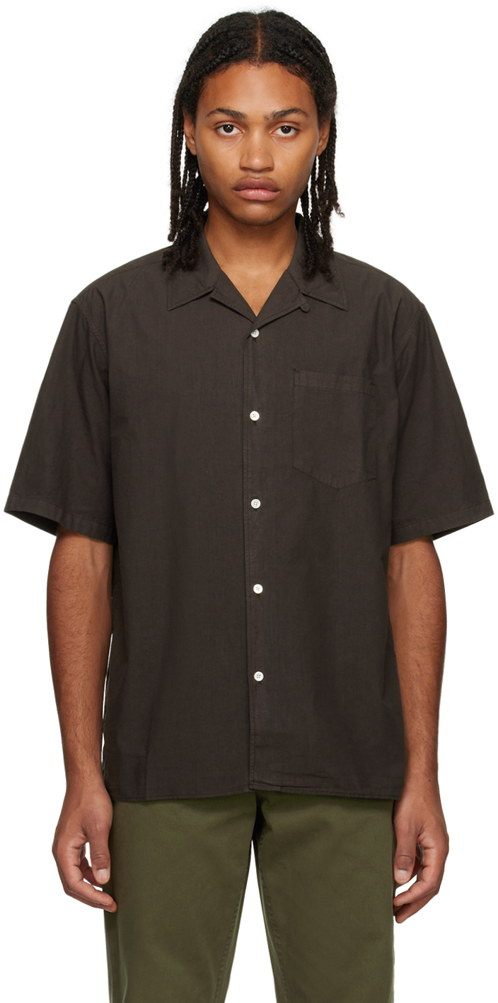 NORSE PROJECTS: Brown Carsten Shirt | SSENSE