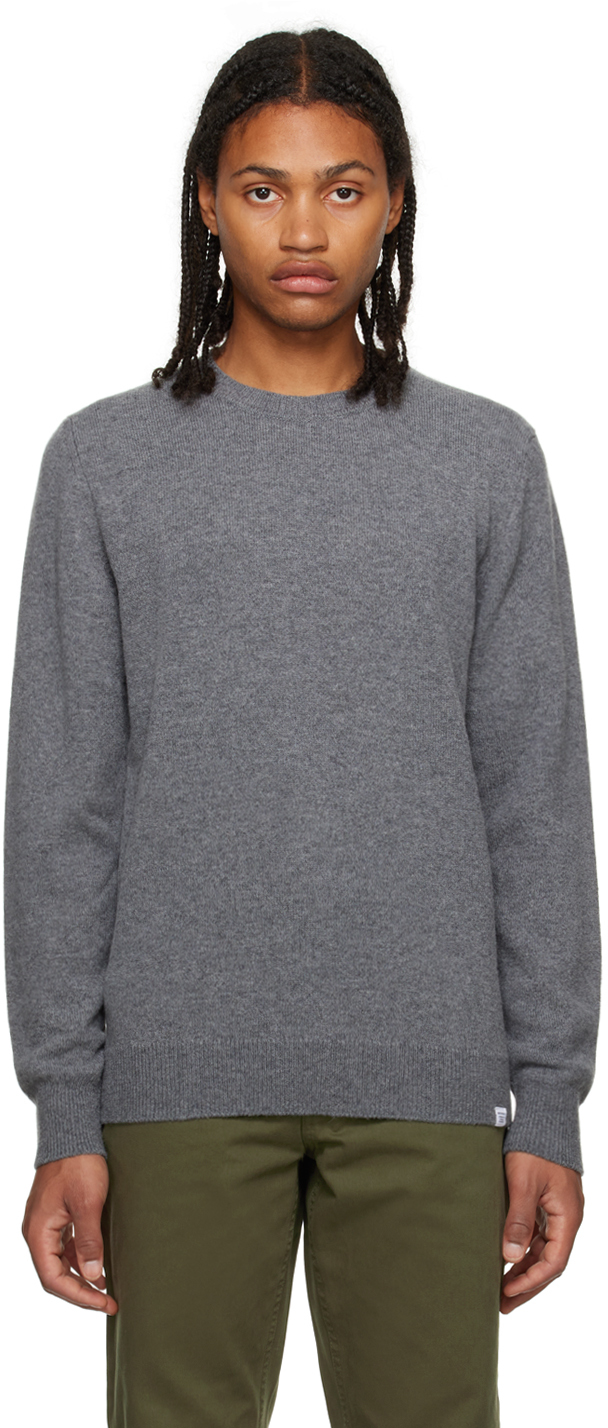 Gray Sigfred Sweater by NORSE PROJECTS on Sale