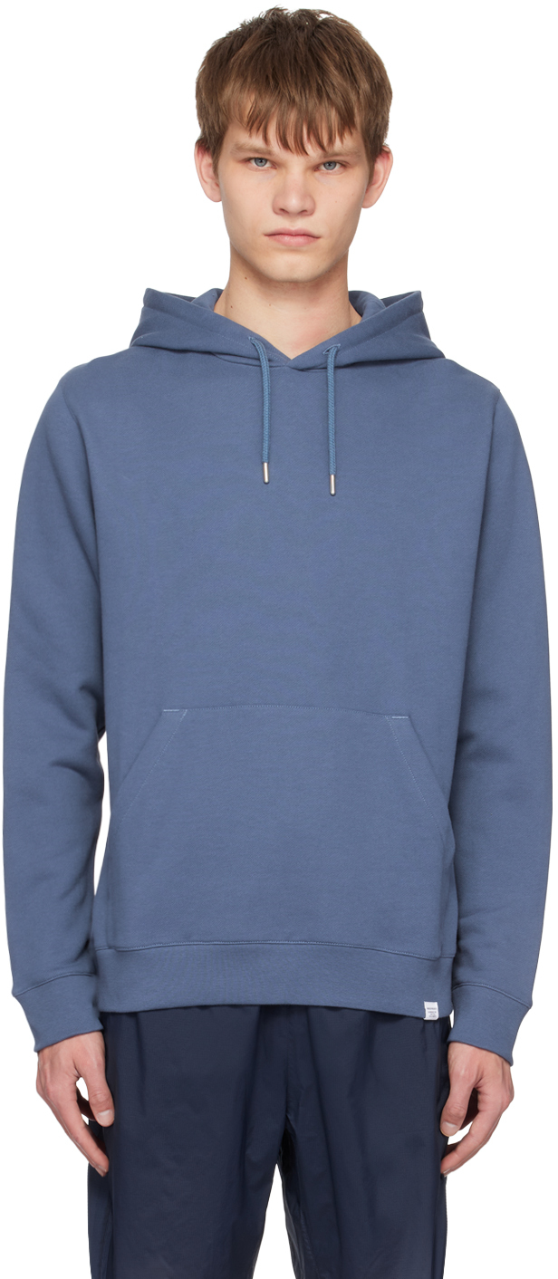 Blue Vagn Hoodie by NORSE PROJECTS on Sale