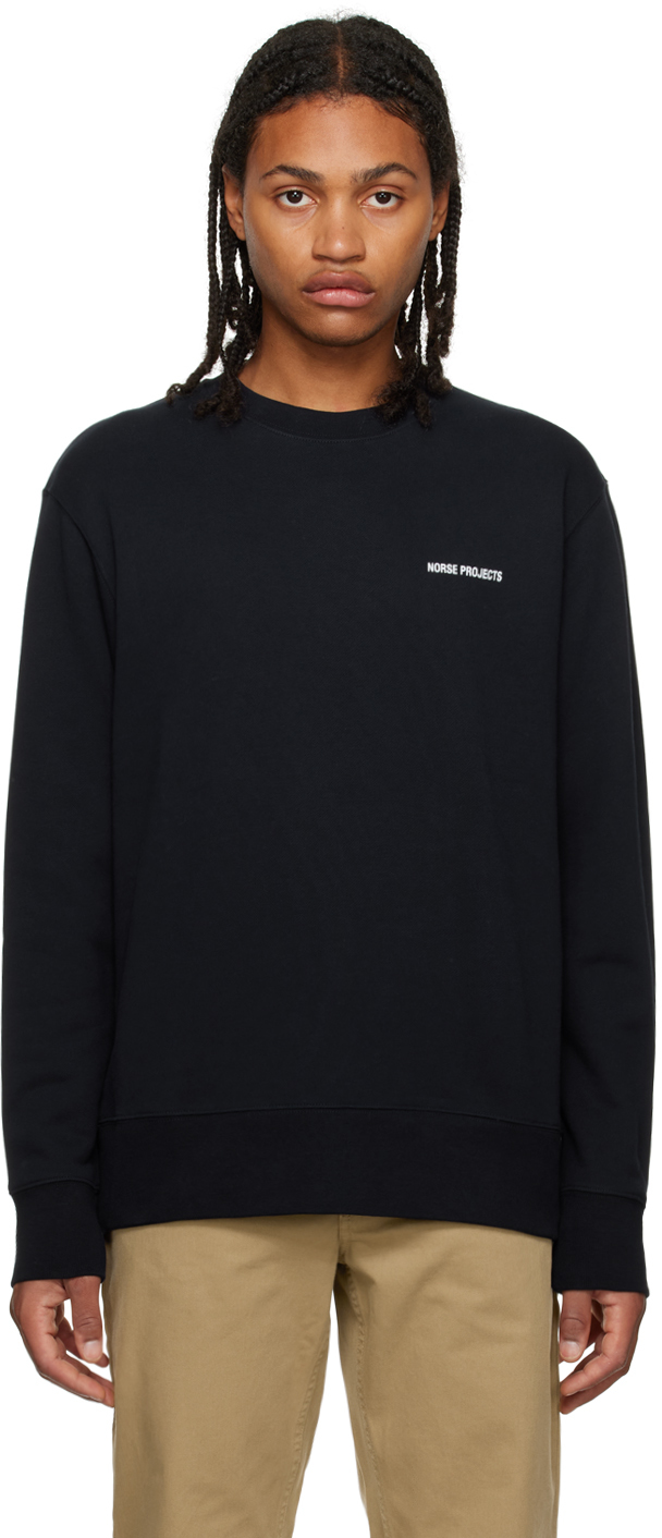 Navy Arne Sweatshirt by NORSE PROJECTS on Sale