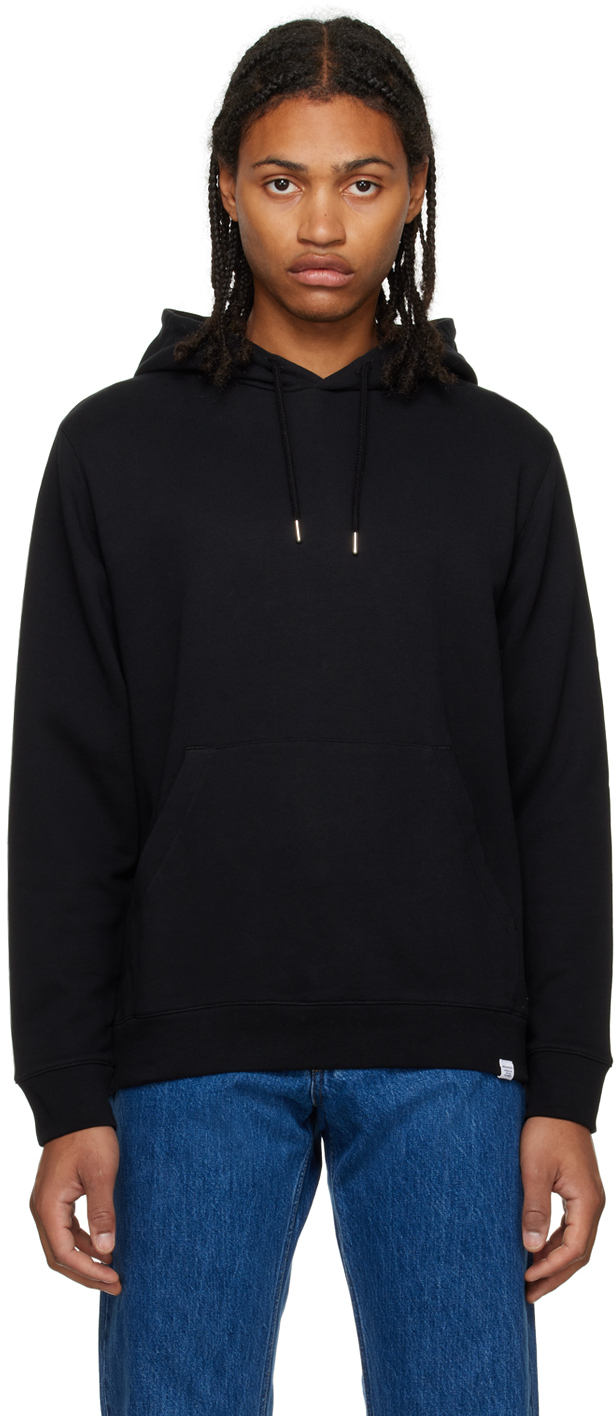 Black Vagn Hoodie by NORSE PROJECTS on Sale