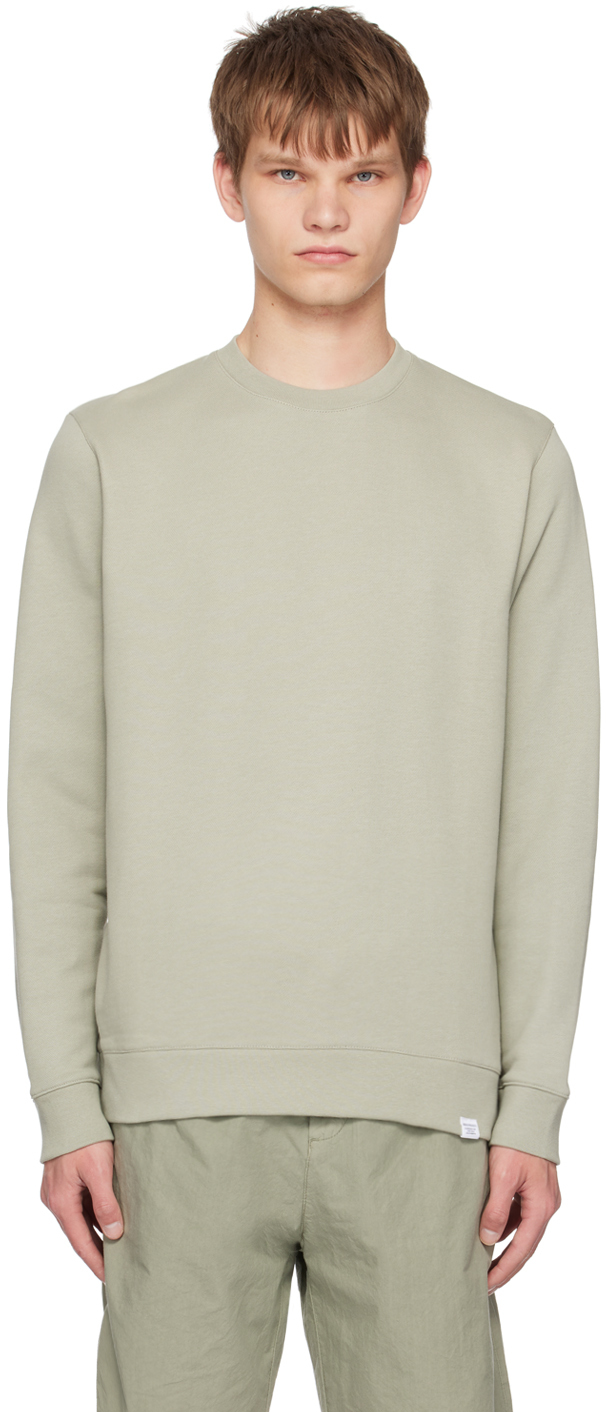 Norse Projects Green Vagn Crewneck In Sunwashed Green