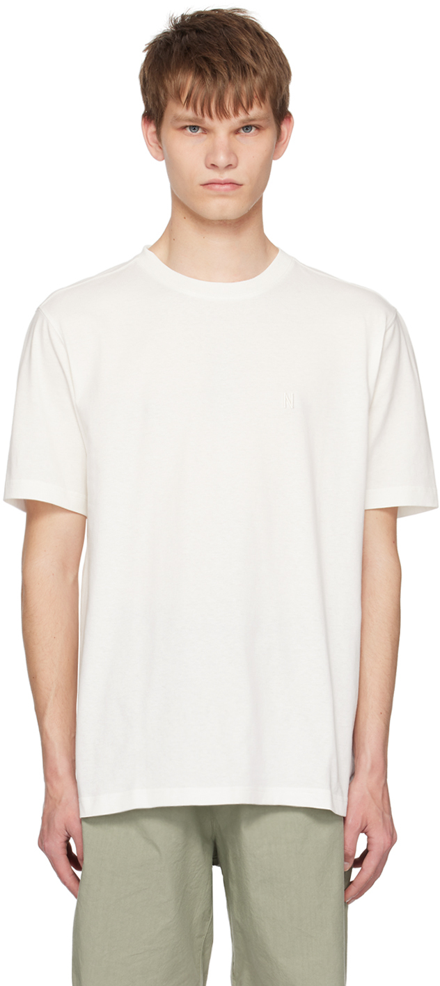 Norse Projects White Johannes T-shirt In Raw White