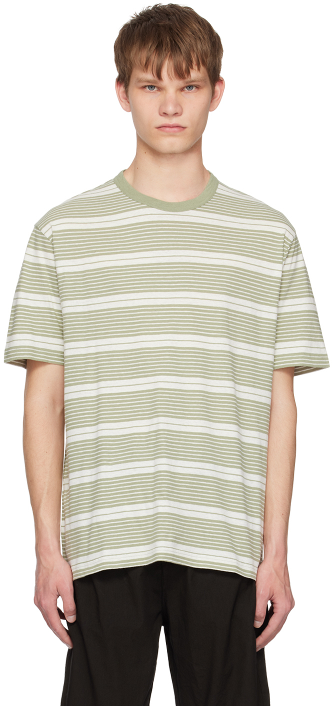 Norse Projects Green Johannes T-shirt In Sunwashed Green