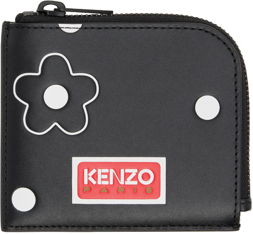 Kenzo Black Polka Dot Wallet