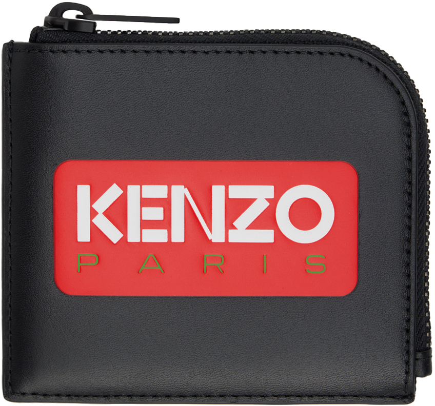 Black Kenzo Paris Leather Wallet