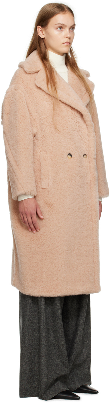 Max Mara Icon Teddy Bear Alpaca And Wool Coat In Brown