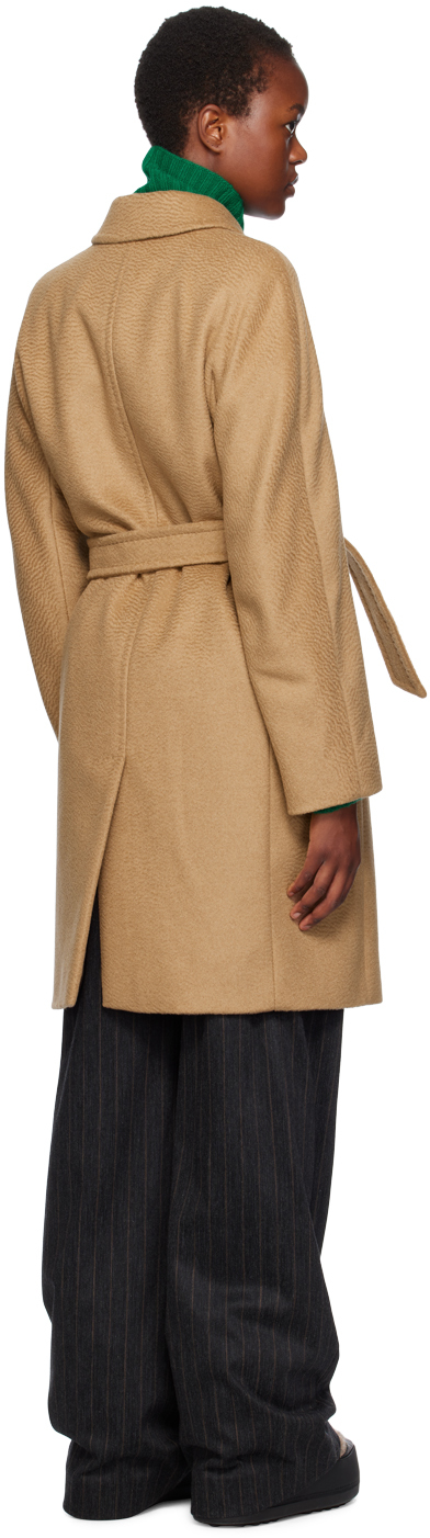 Max Mara Tan Bingo Coat In 001 Camel