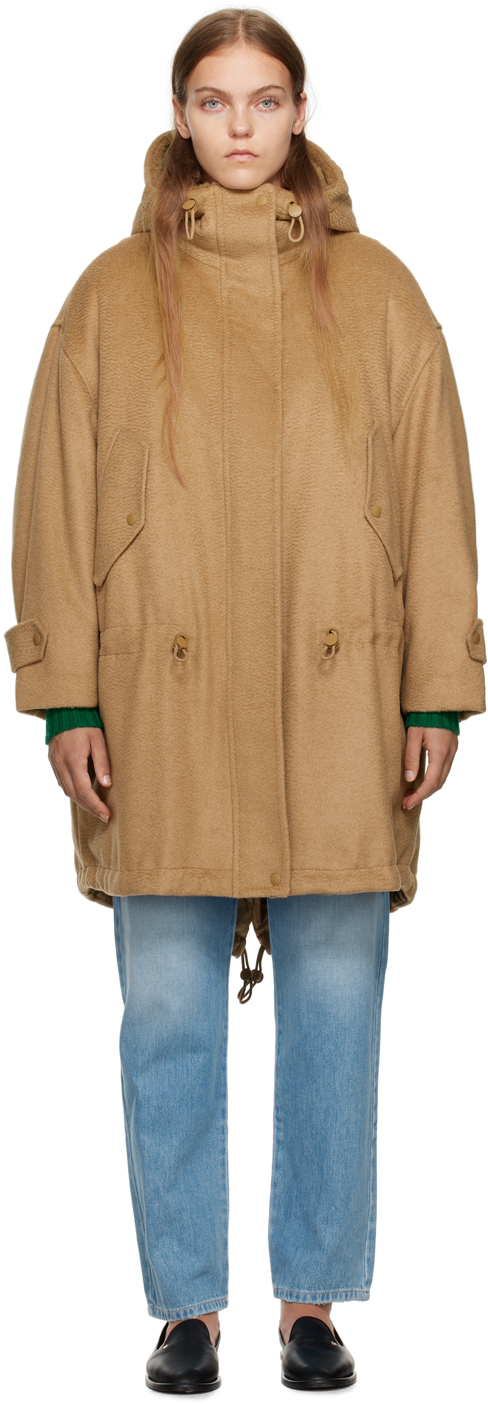Max Mara Tan Oversized Coat