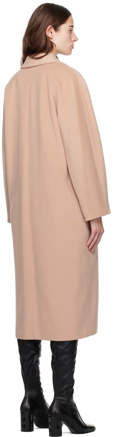 Max Mara Freshly Cut Wool Cashmere Double-breasted Coat In 020 Pink