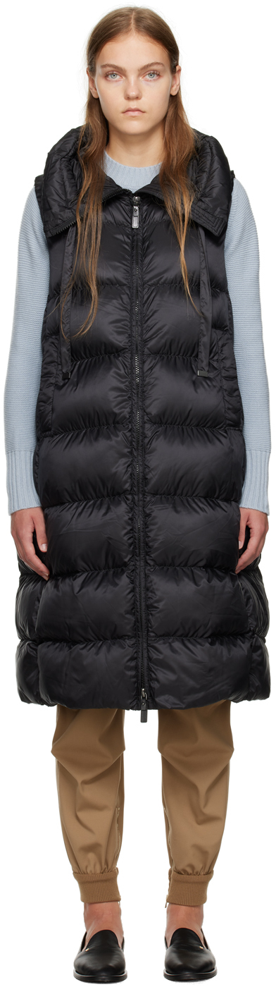 Black The Cube Quilted Down Jacket by Max Mara on Sale